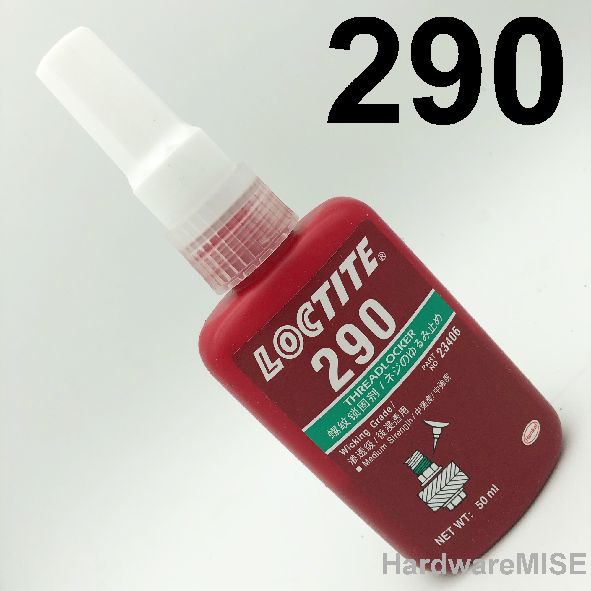 Henkel Loctite 290 Threadlocker Wicking Grade 23406 Green 50 mL Bottle
